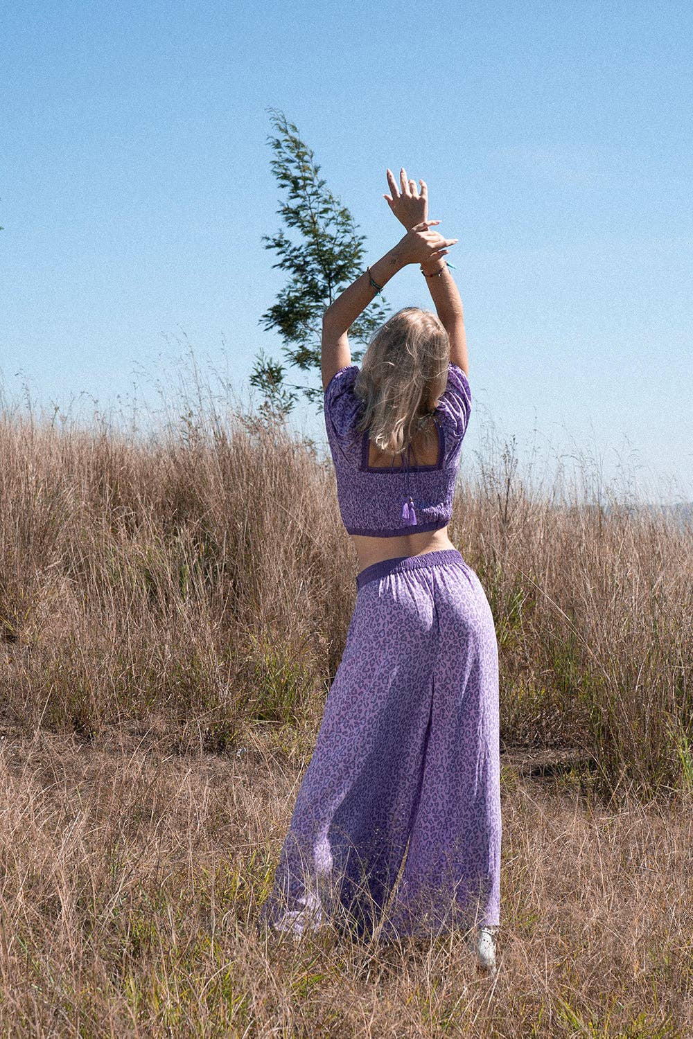 Clover Crop Top - Lilac