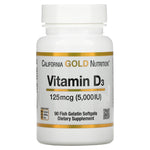 California Gold Nutrition Vitamin D3 125mcg (5,000 IU)